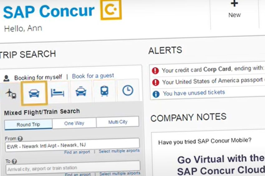 concur travel booking phone number